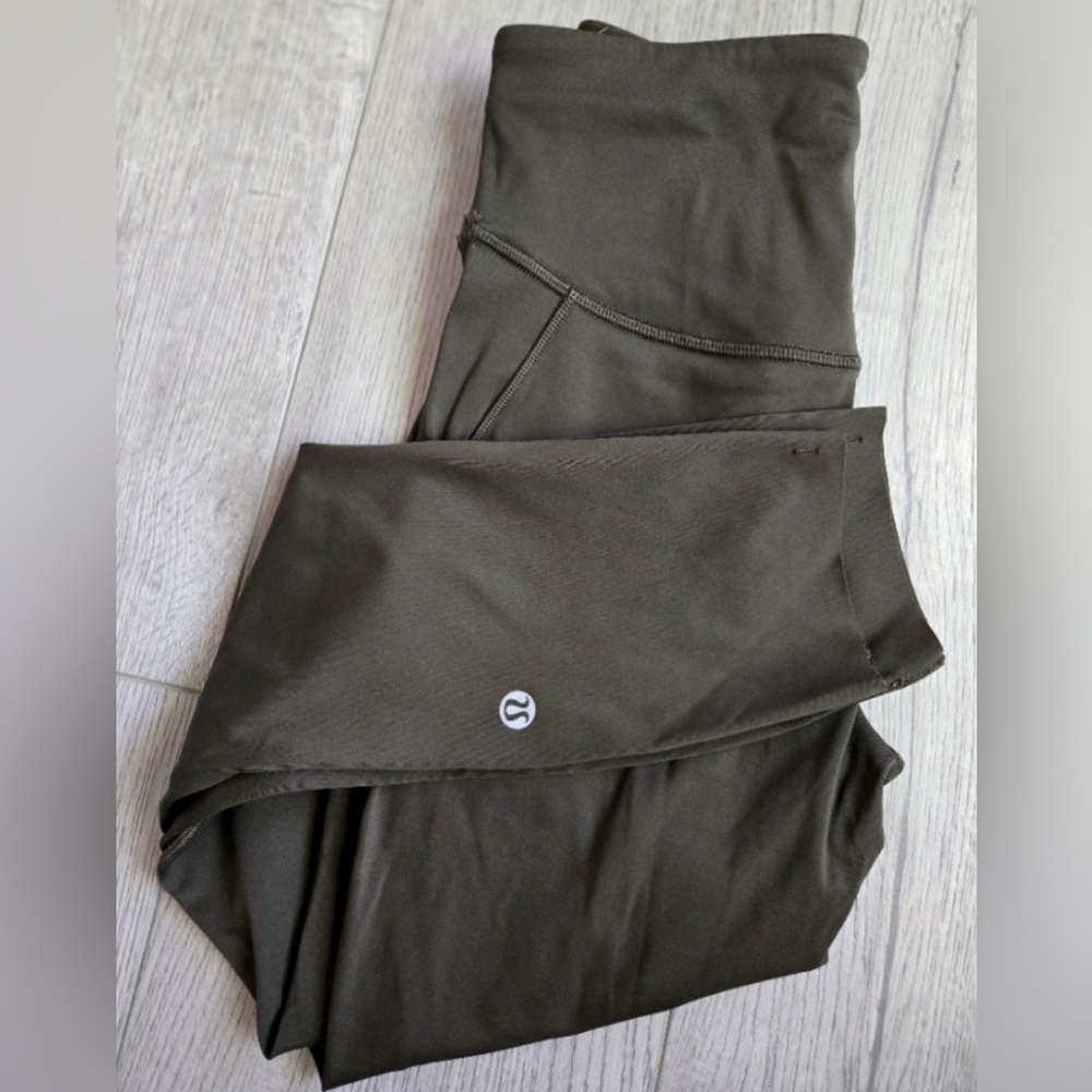 Lululemon size small dark green leggings.